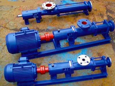 污泥螺桿泵的分類說明